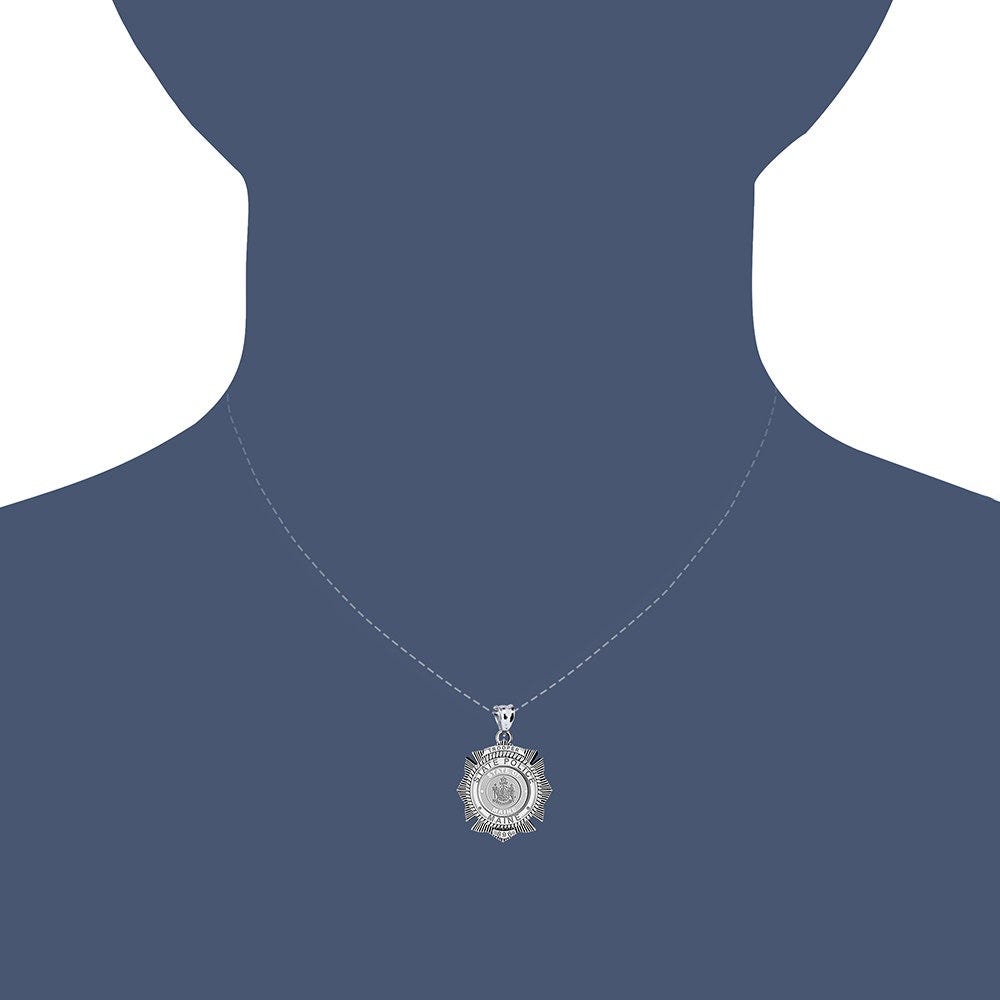 Personalized Maine Trooper Badge with Your Number