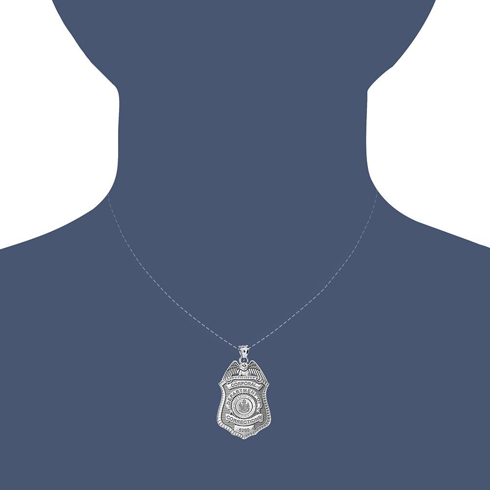 Personalized Maine Corrections Badge with Your Number