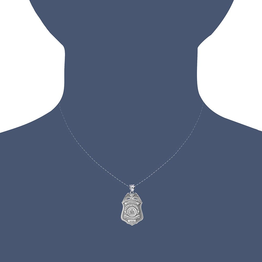 Personalized Maine Corrections Badge with Your Number