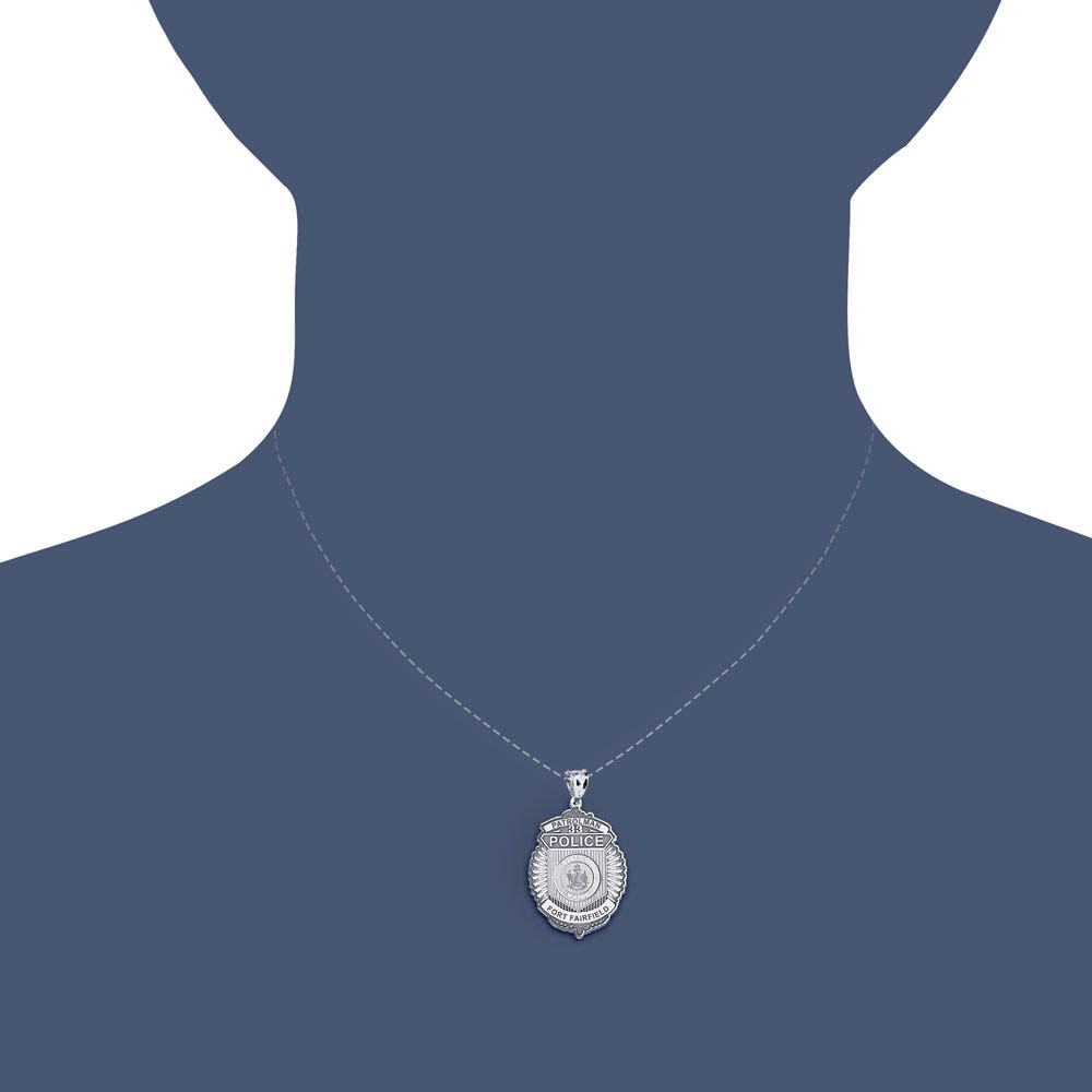 Personalized Maine Patrolman Badge with Your Department, Number & Rank