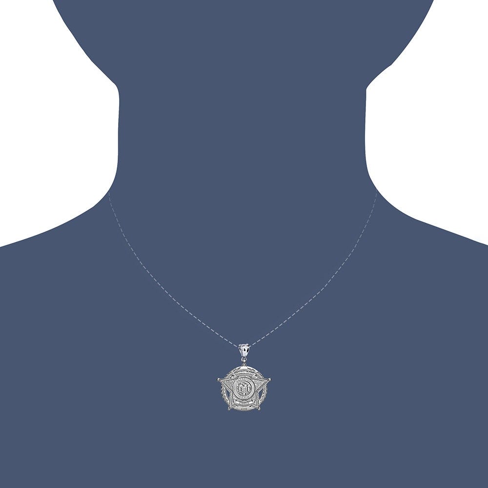 Personalized 5-Point Star Idaho Sheriff Badge with Rank & Dept.