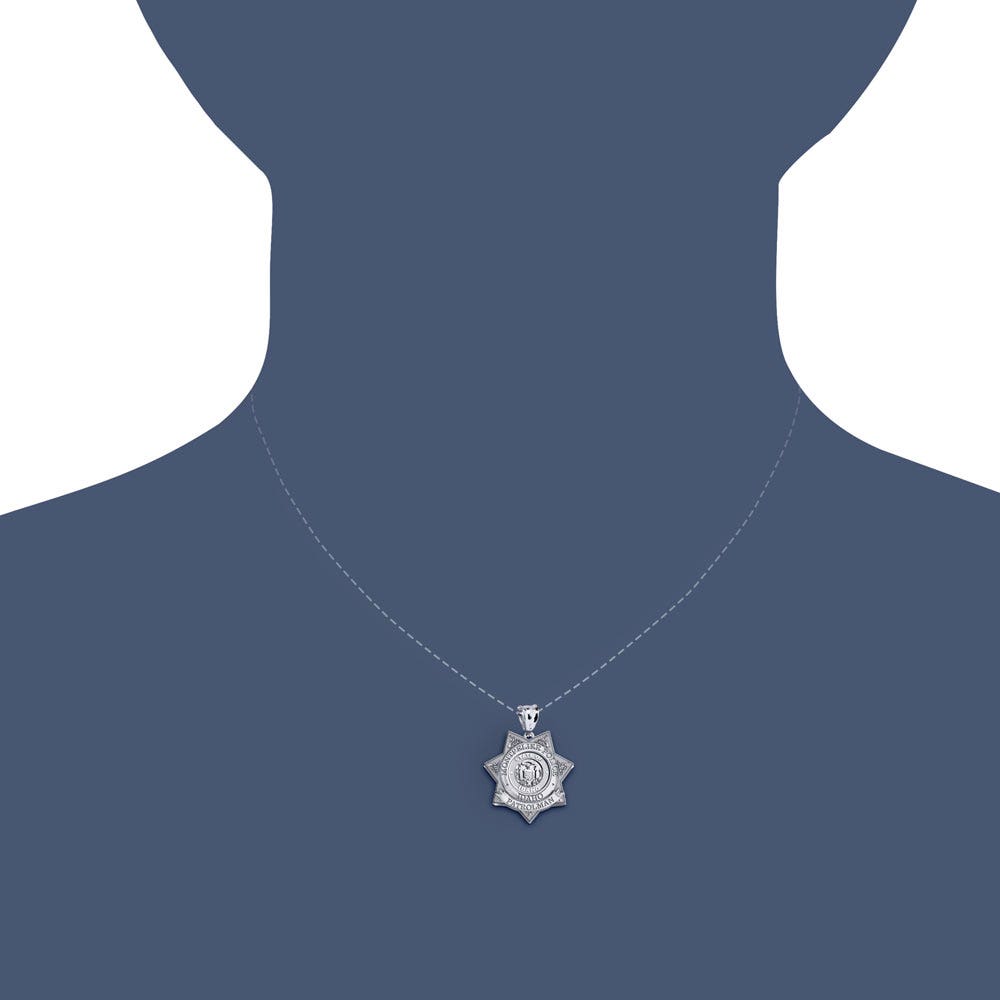 Personalized Idaho Patrolman Badge w/ Rank and State