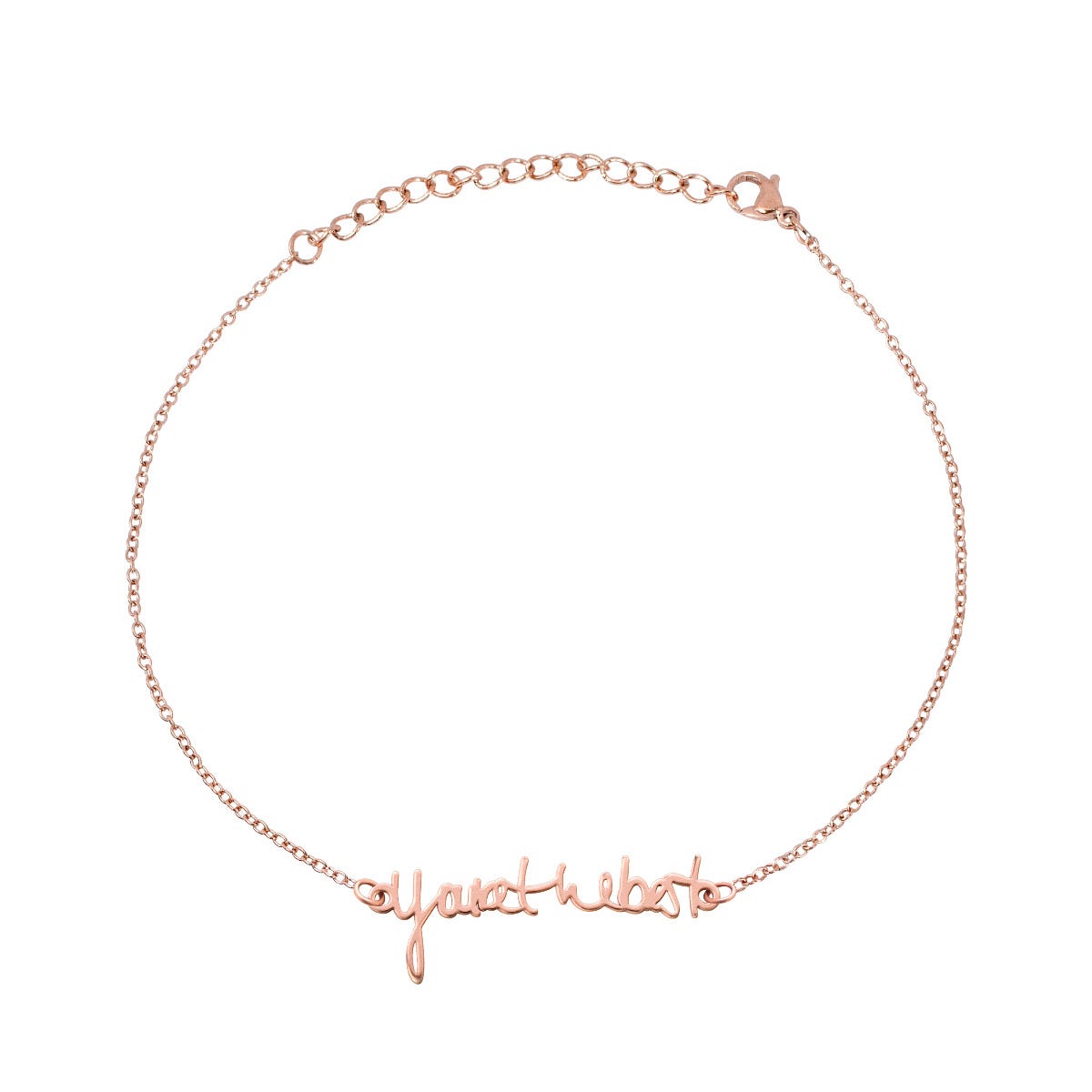 Personalized Sterling Silver Handwriting Bracelet