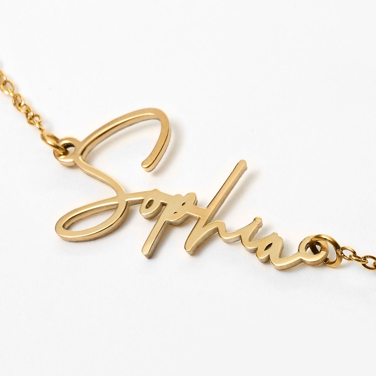 Exclusive Personalized Modern Script Name Anklet / Ankle Bracelet - Adjustable Size