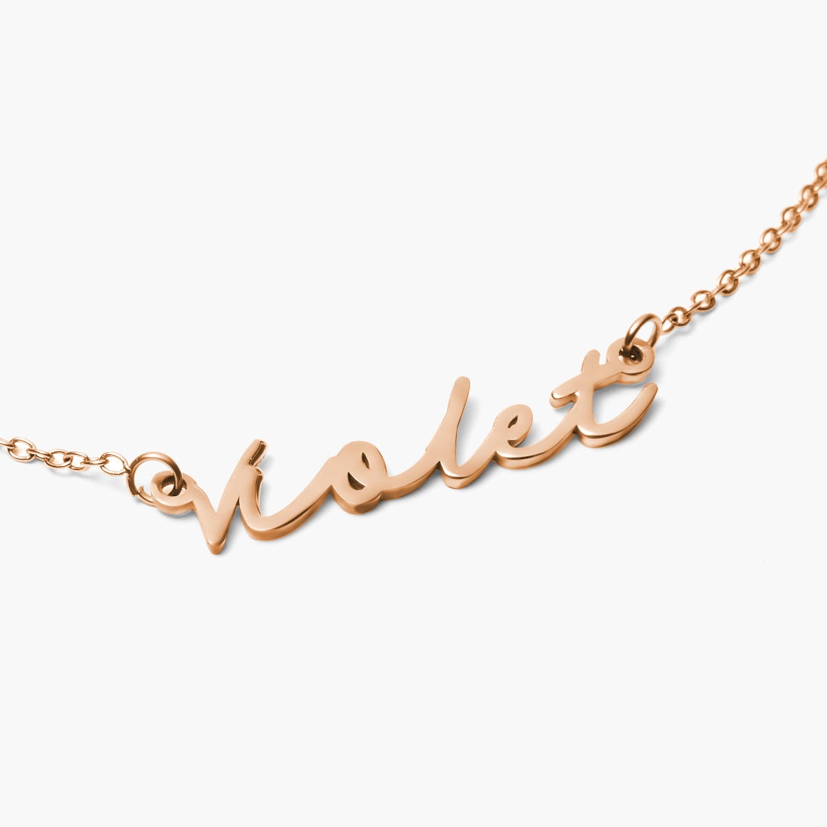 Simple Elegance Script Name Necklace with Chain Included