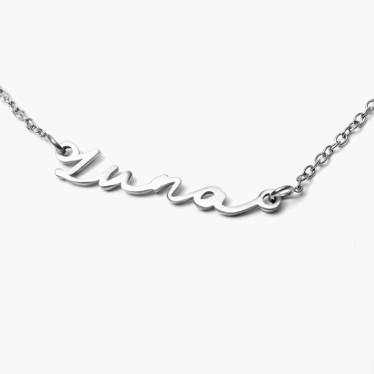 Simple Elegance Script Name Necklace with Chain Included