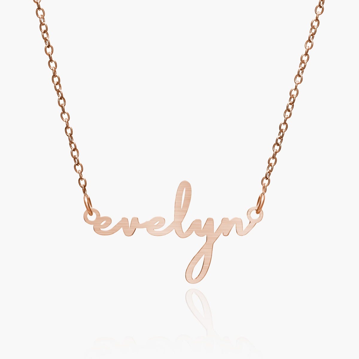 Simple Elegance Script Name Necklace with Chain Included