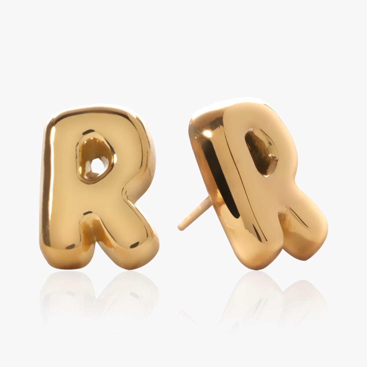 Pair of Helio Initial Earrings