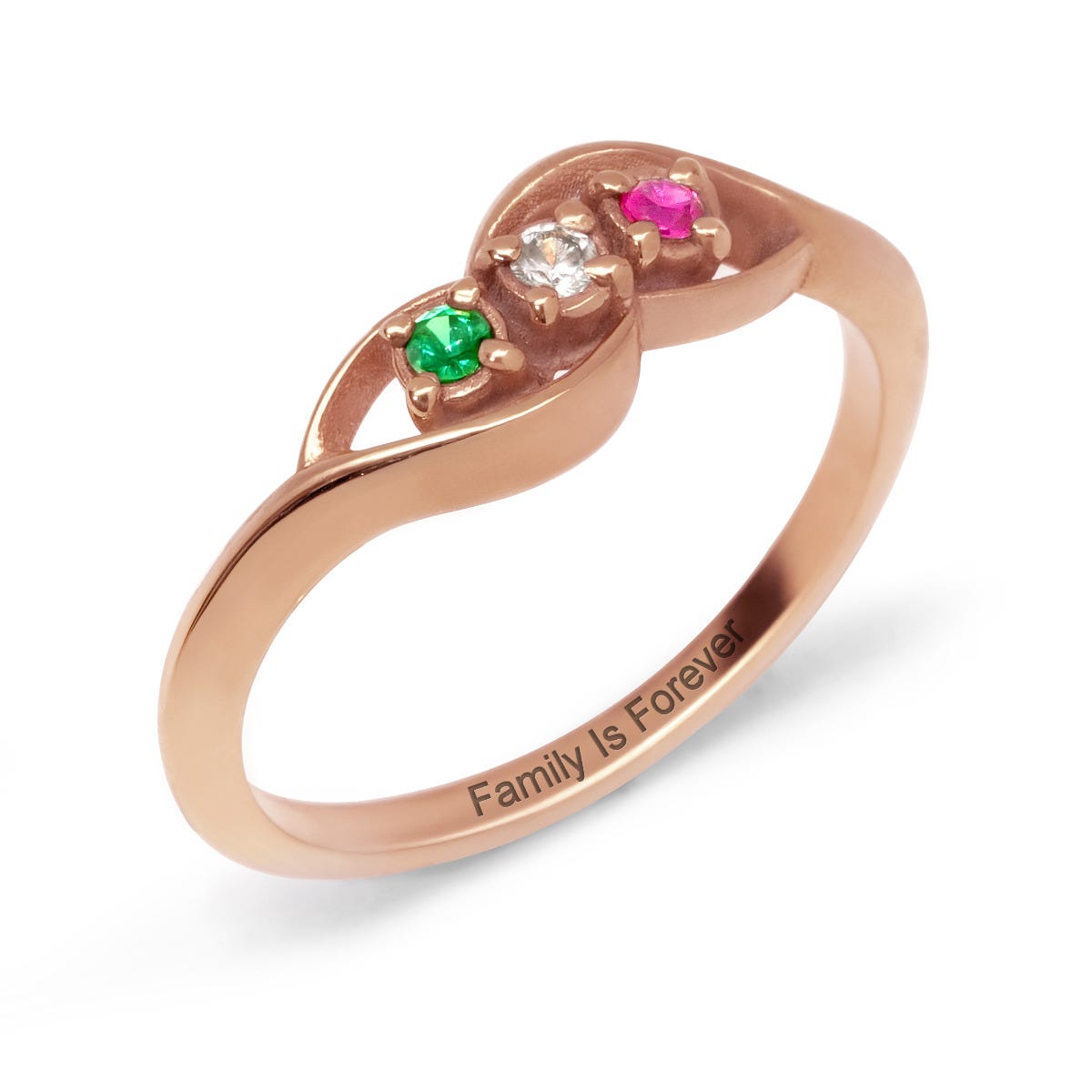 3 Birthstone Ring