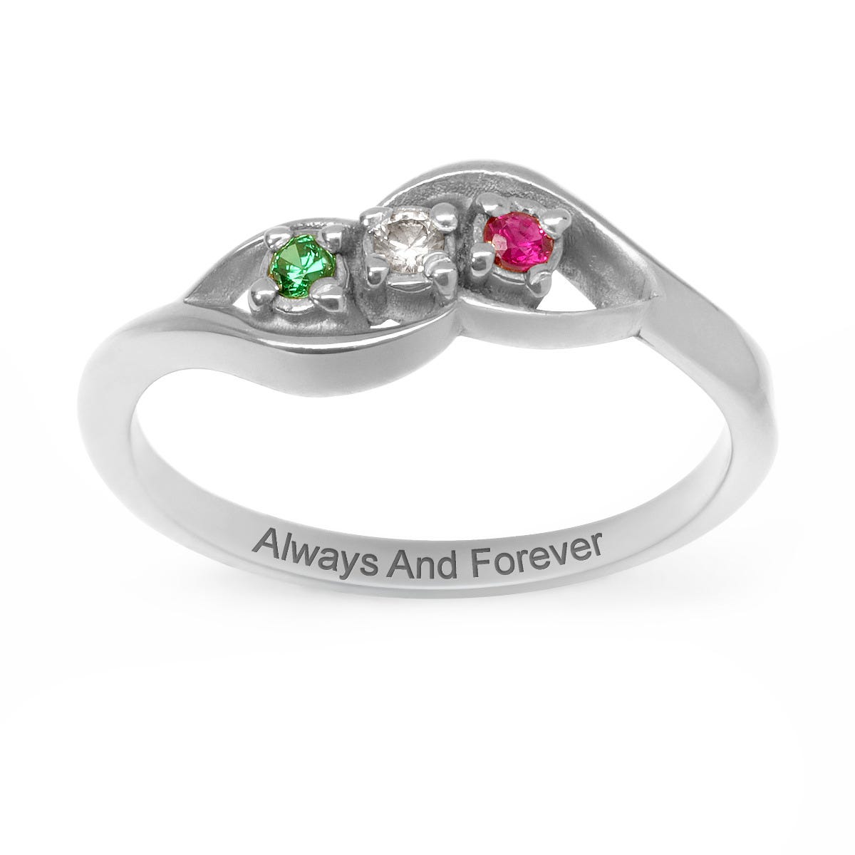 3 Birthstone Ring