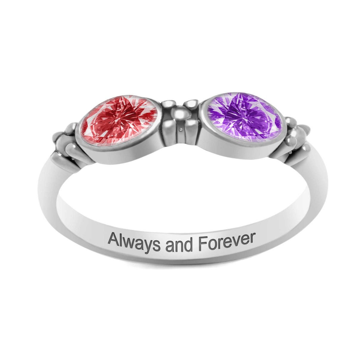 Sideways Oval Mothers Ring