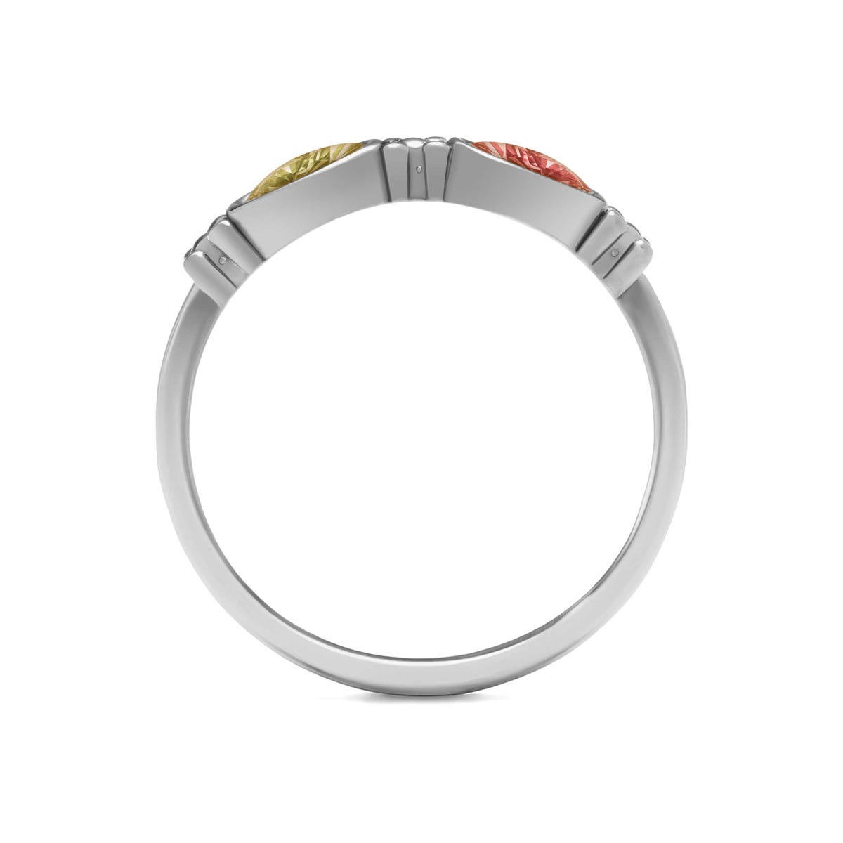 Sideways Oval Mothers Ring