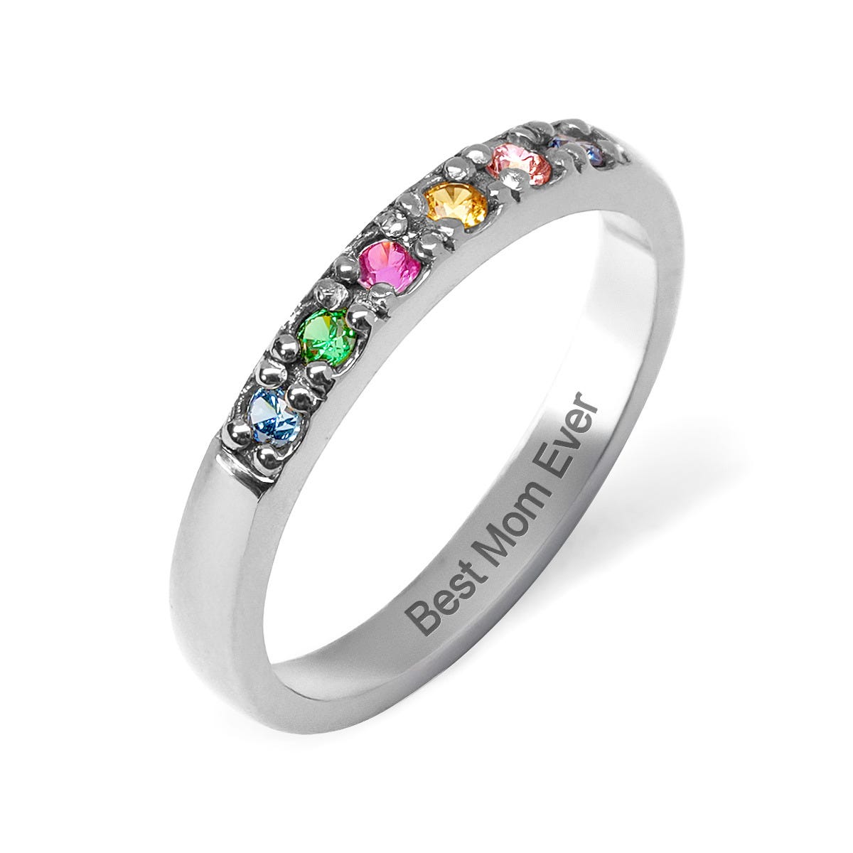 6 Birthstone Band