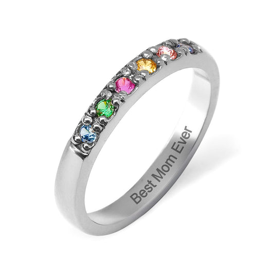 6 Birthstone Band