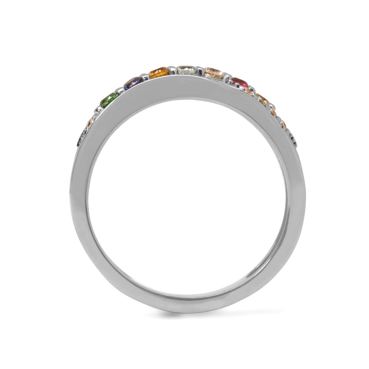 Across Birthstone Ring With CZs
