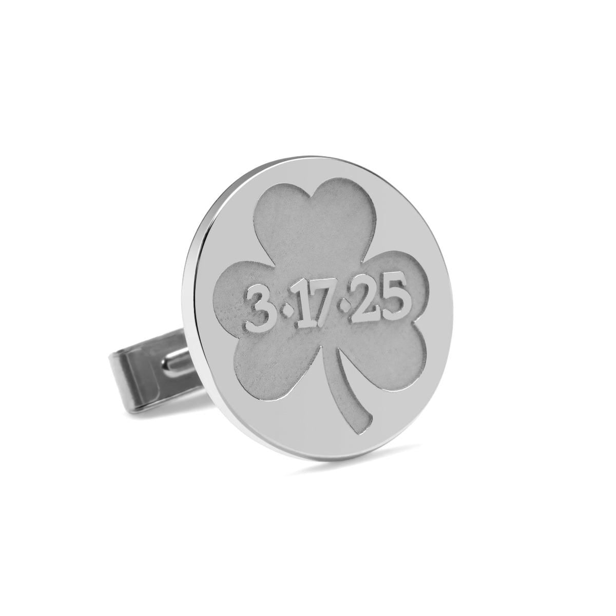 Shamrock Round Cufflinks