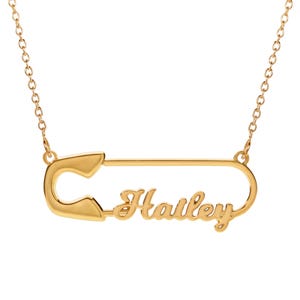 Paper Clip Name Necklace
