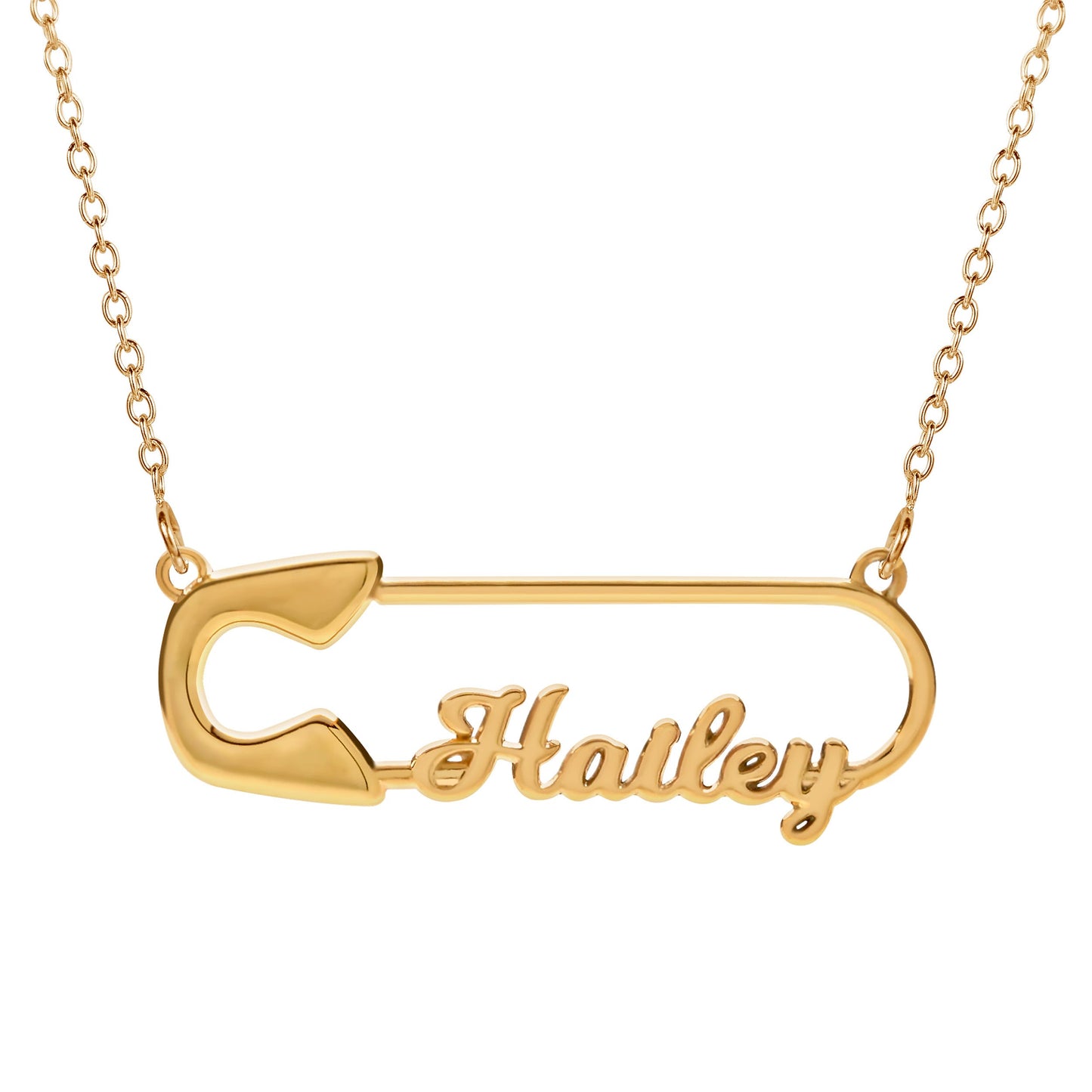 Paper Clip Name Necklace