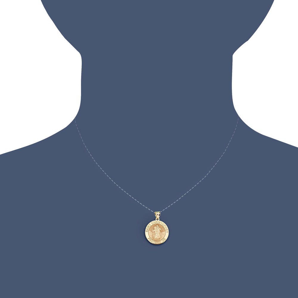 Saint Christopher Doubledside MARINES Religious Medal "EXCLUSIVE"