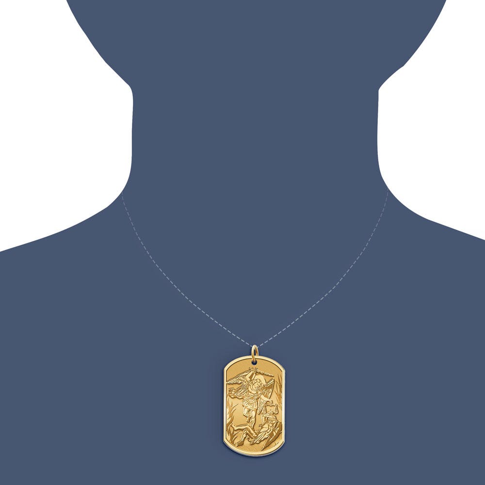 Saint Michael Doubledside AIR FORCE Dogtag Religious Medal "EXCLUSIVE"