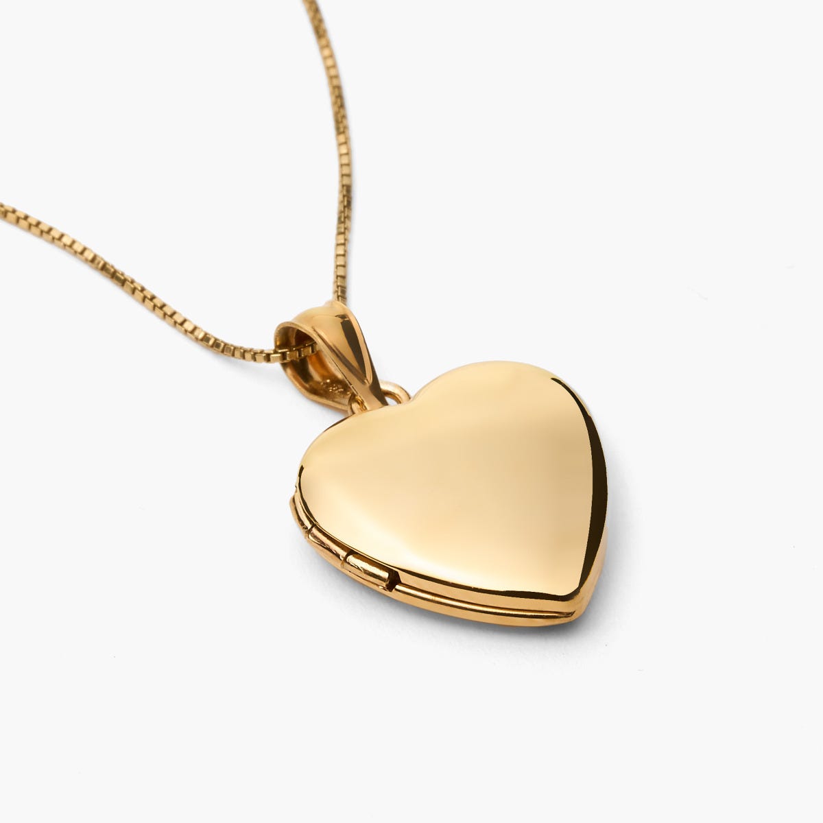 Build Your Own Gold 2-Picture Heart Locket with Birthstone