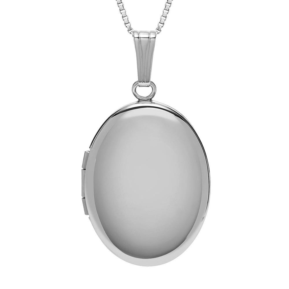Build Your Own Sterling Silver 2-Picture Oval Locket