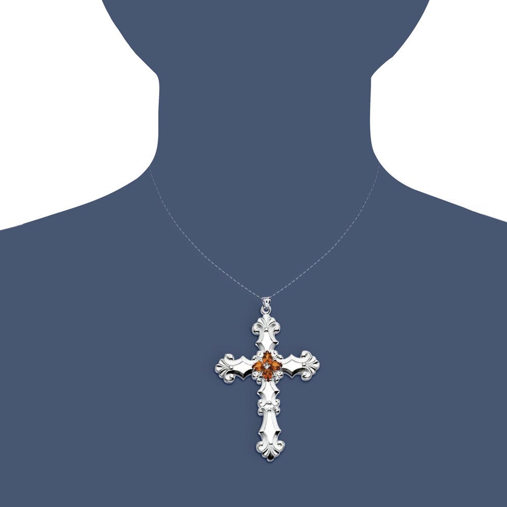 BIRTHSTONE CROSS