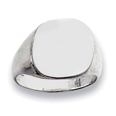 Sterling Silver Men's Square Signet Ring