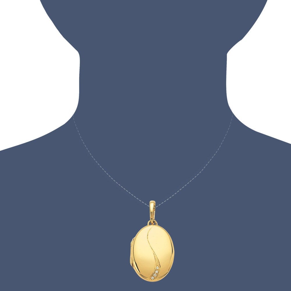 Victor Mayer 18K Gold Diamond Locket