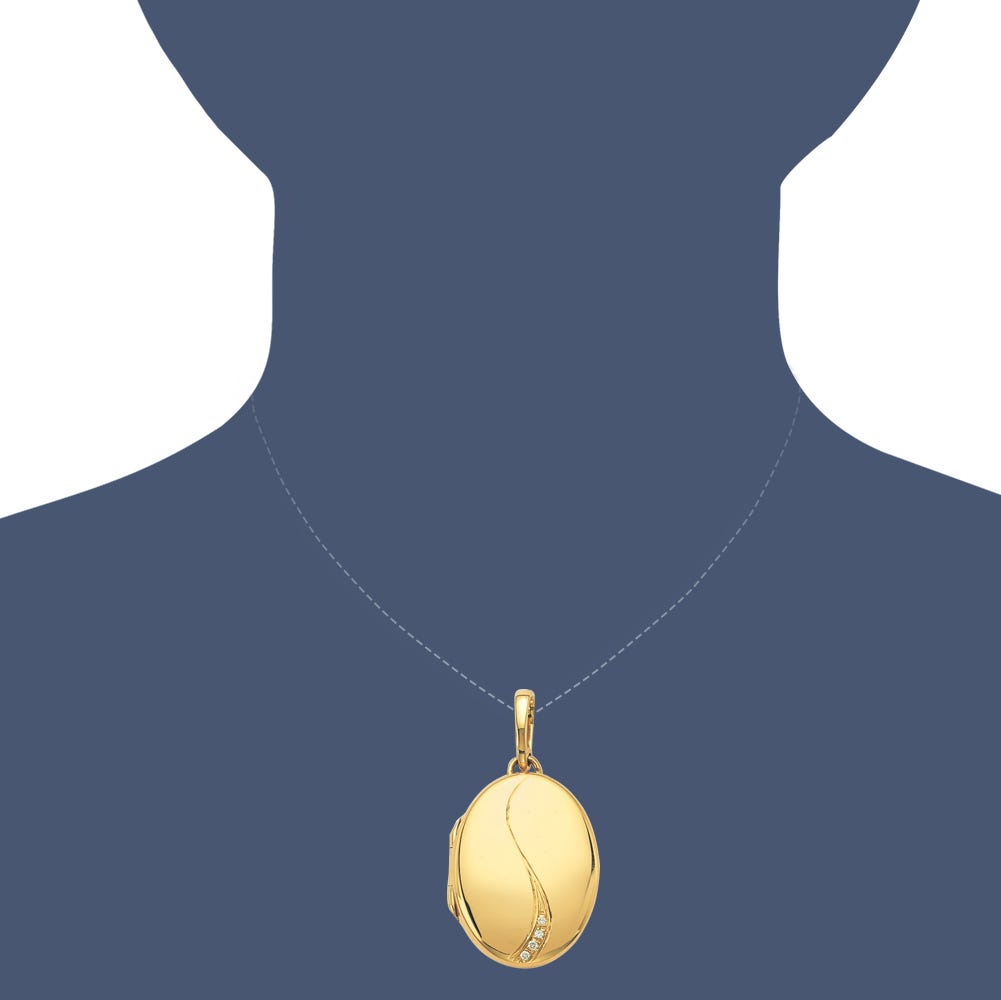 Victor Mayer 18K Gold Diamond Locket