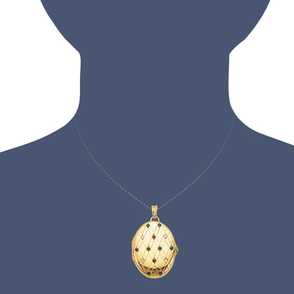 Victor Mayer 18K Gold Diamond Locket With Assorted Gems - 18K Yellow Gold