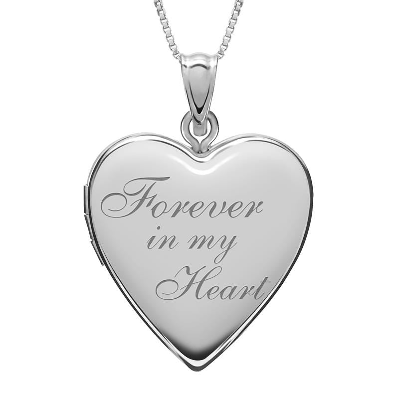 Sterling Silver "Forever In My Heart" Photo Locket