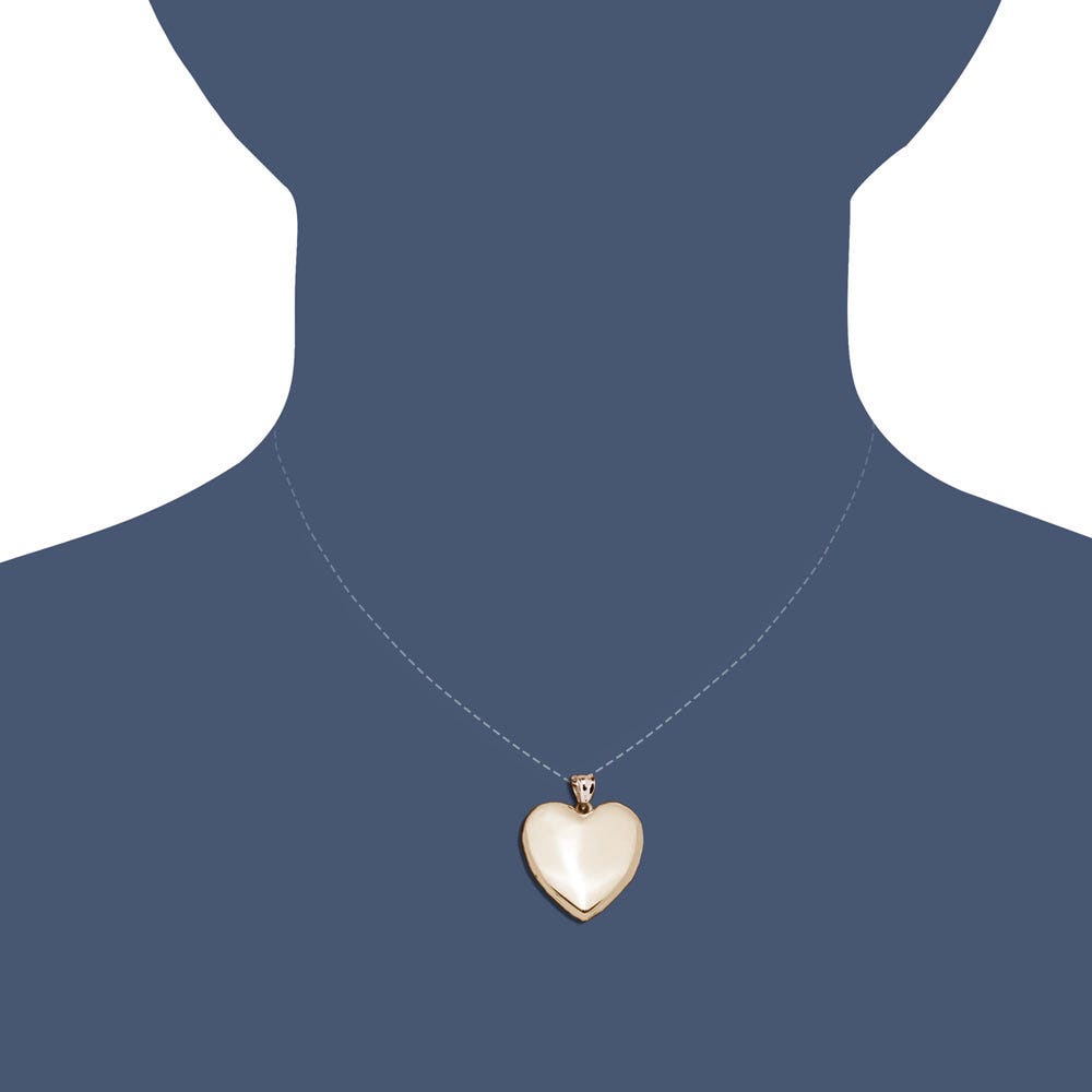 High Polished Cremation & Hair Photo Locket
