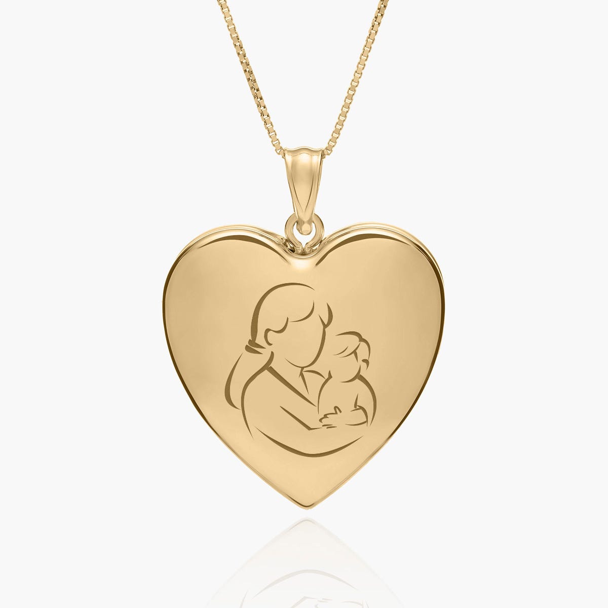 Build Your Own Gold 2-Picture Mom Heart Locket