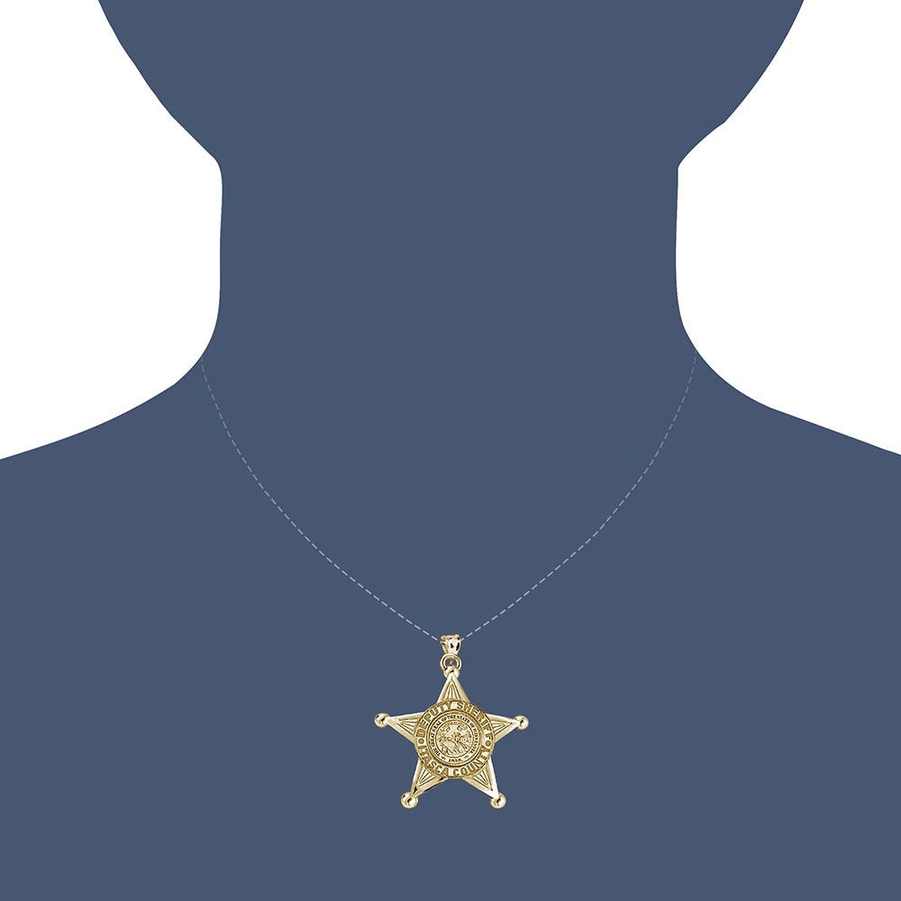 Personalized Minnesota Sheriff Badge with Rank, Number & Dept.