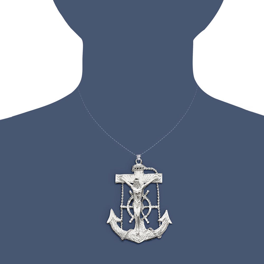 Sterling Silver Mariner Cross Pendant