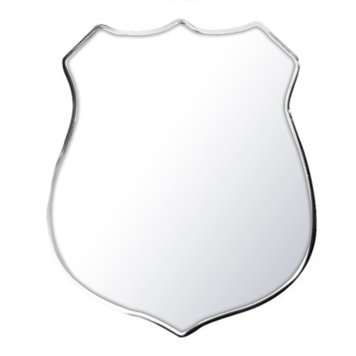 Sterling Silver Personalized Police Badge Photo Locket