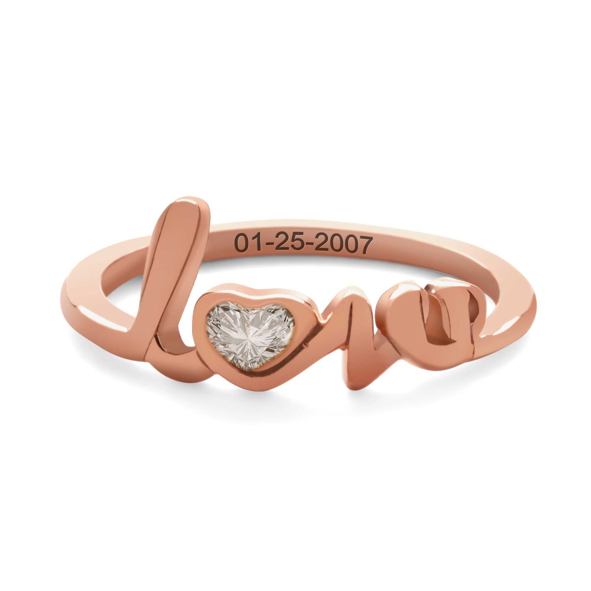 Love Ring With Stone