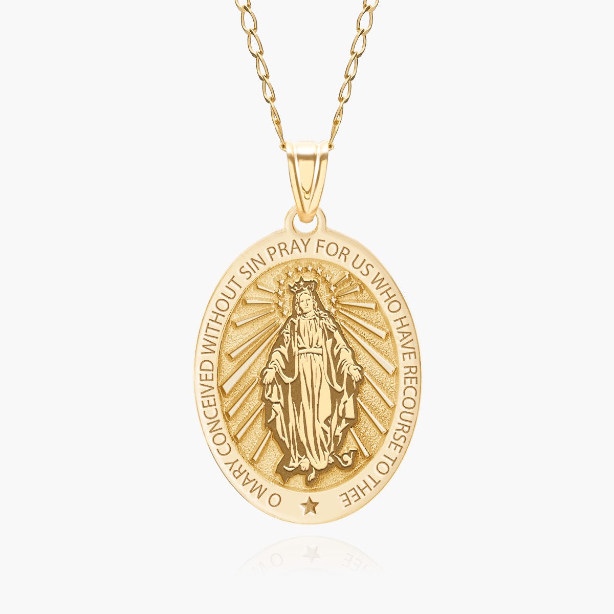 Miraculous Medal "EXCLUSIVE" Oval Pendant