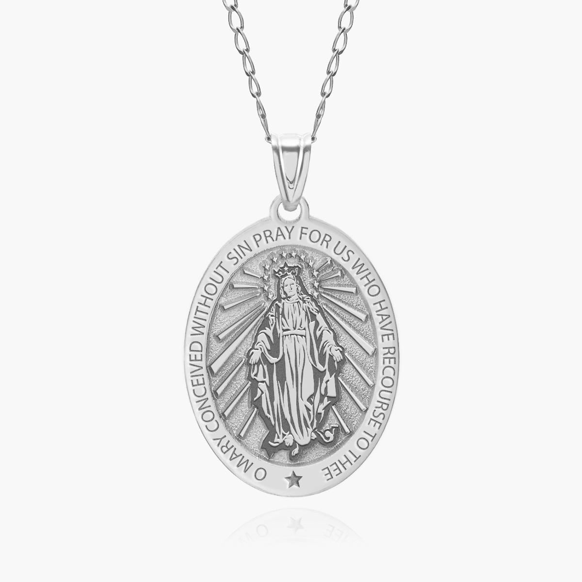Miraculous Medal "EXCLUSIVE" Oval Pendant