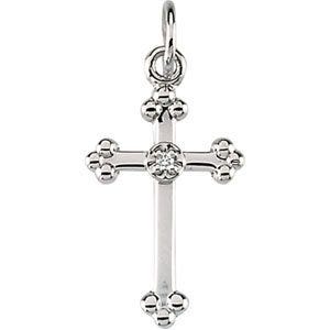 CROSS PENDANT W/DIAMOND