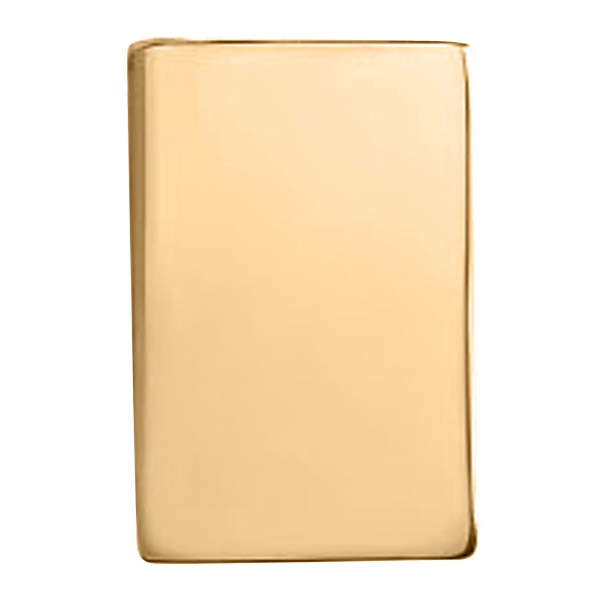 14k Yellow Gold Floral Rectangle Photo Locket