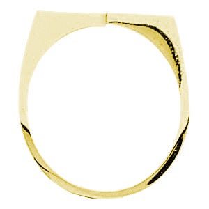 14K Gold Women's 2 Square Signet Ring