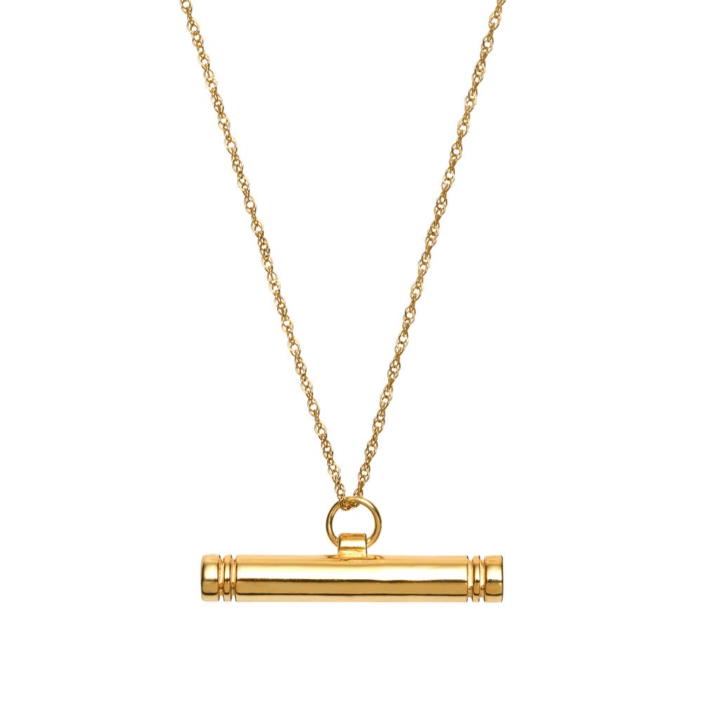 Personalized Horizontal T-Bar Name Necklace w/ Chain