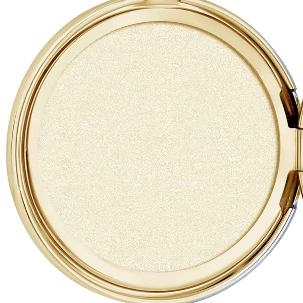 Yellow Gold Plated Expandable 4 Photo Ball Locket with Chain