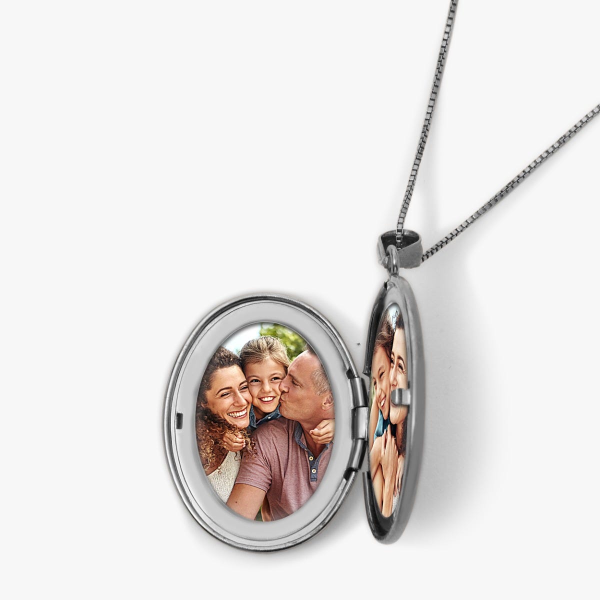 Sterling Silver Oval Small Photo Locket