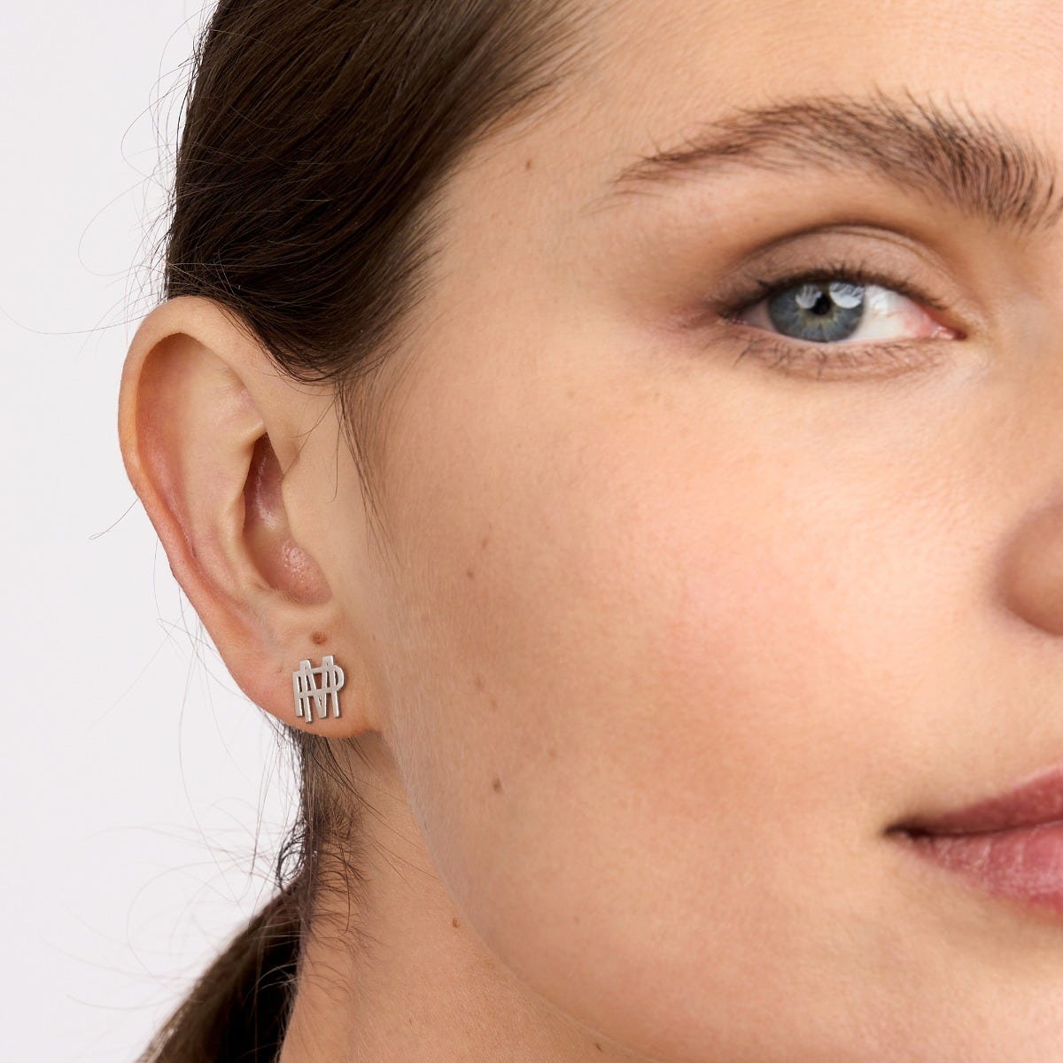 Exclusive Monogram Overlapping Initial Earrings
