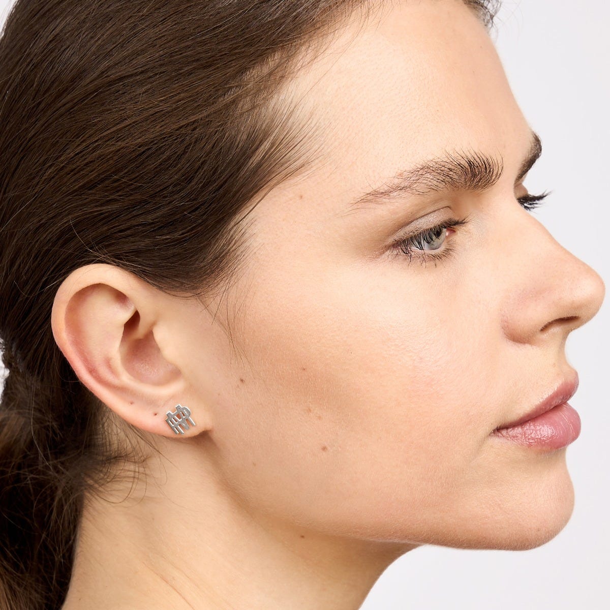 Exclusive Monogram Overlapping Initial Earrings