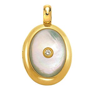 Victor Mayer 18K Gold Diamond Locket