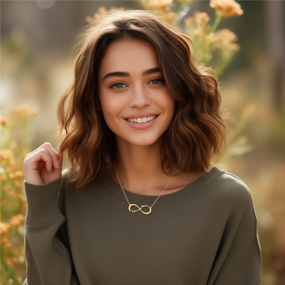 Personalized Infinity Name Necklace with Chain Included